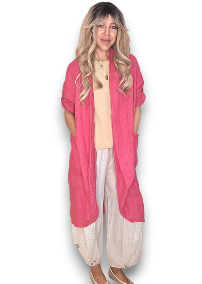 Lipstick Linen Cover Up