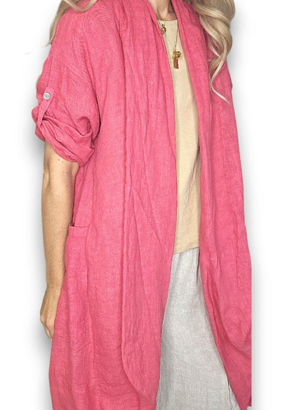 Lipstick Linen Cover Up