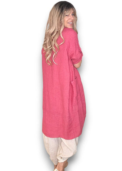 Lipstick Linen Cover Up