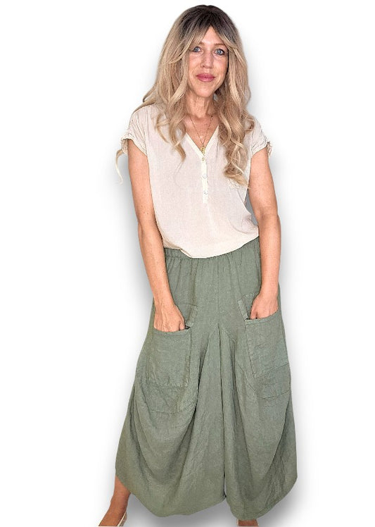 Forest Normandie Linen Pants