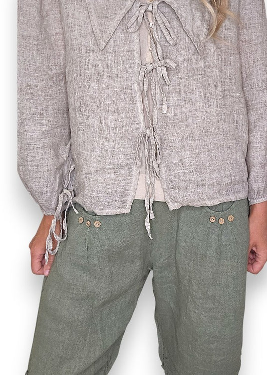 Pale Mocha Wash Dollhouse Top