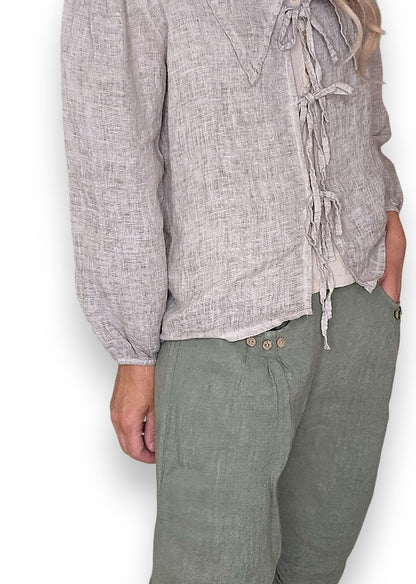 Pale Mocha Wash Dollhouse Top