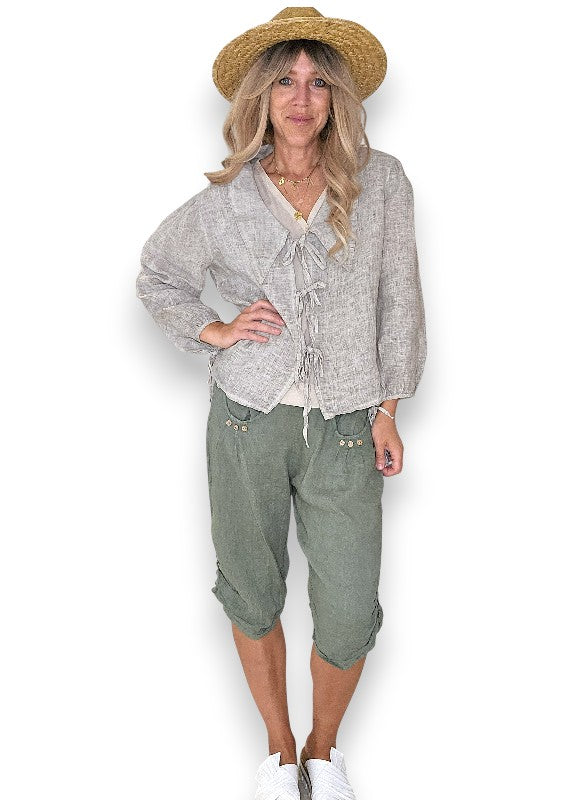 Pale Mocha Wash Dollhouse Top