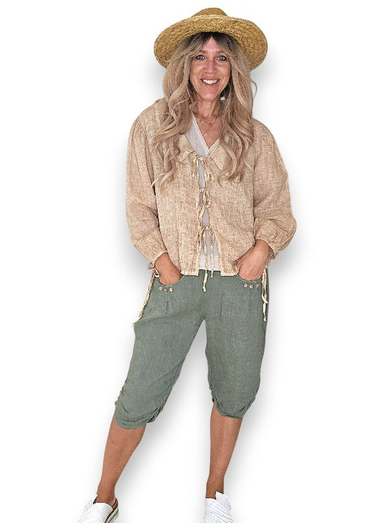 Caramel Wash Dollhouse Top