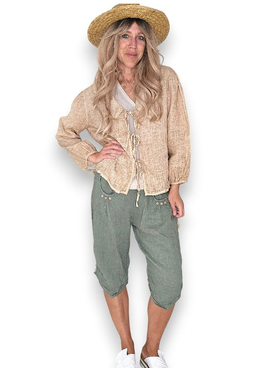 Caramel Wash Dollhouse Top