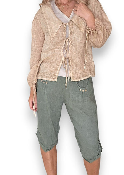 Caramel Wash Dollhouse Top