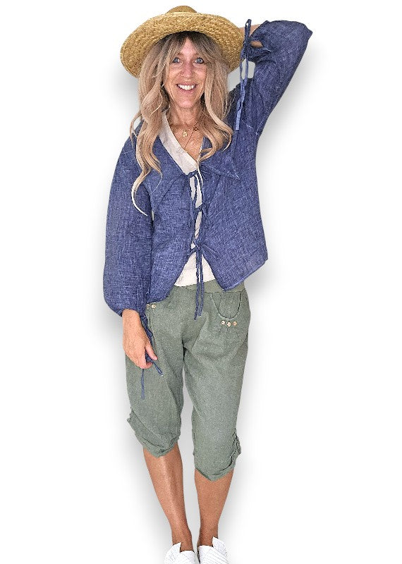 Navy Wash Dollhouse Top