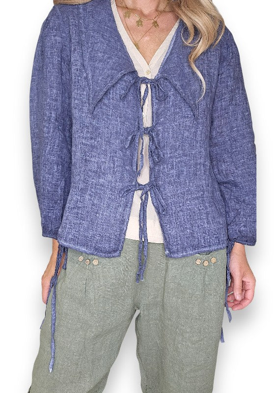 Navy Wash Dollhouse Top