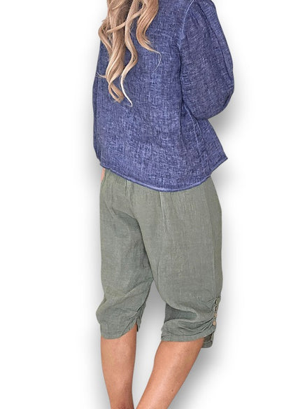 Navy Wash Dollhouse Top