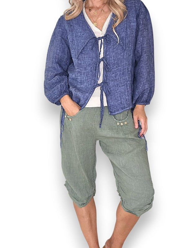 Navy Wash Dollhouse Top