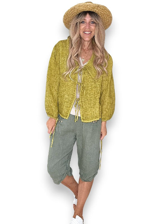 Olive Wash Dollhouse Top