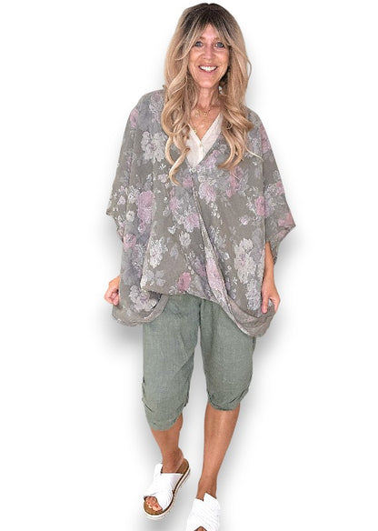 Mocha Scarlett Rose Hemmingway Wrap