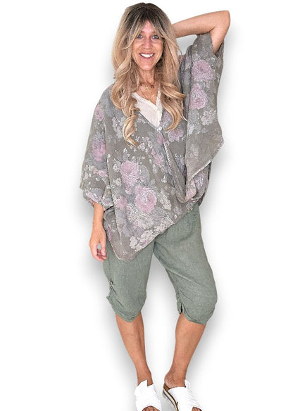 Mocha Scarlett Rose Hemmingway Wrap