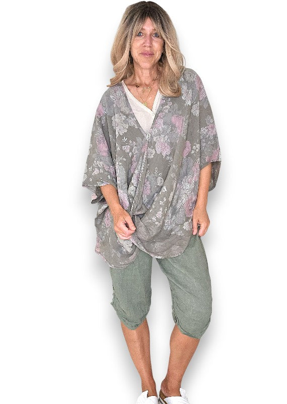 Mocha Scarlett Rose Hemmingway Wrap