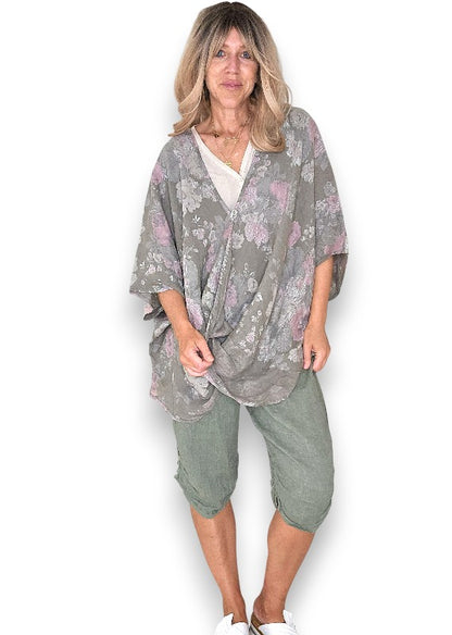Mocha Scarlett Rose Hemmingway Wrap