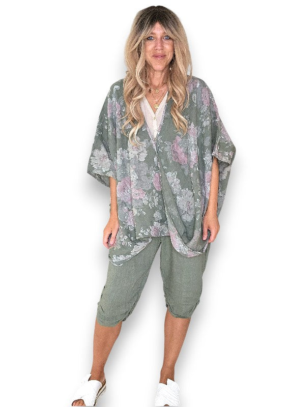 Forest Scarlett Rose Hemmingway Wrap