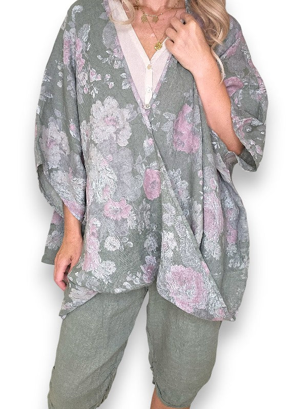 Forest Scarlett Rose Hemmingway Wrap