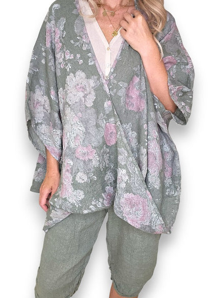 Forest Scarlett Rose Hemmingway Wrap