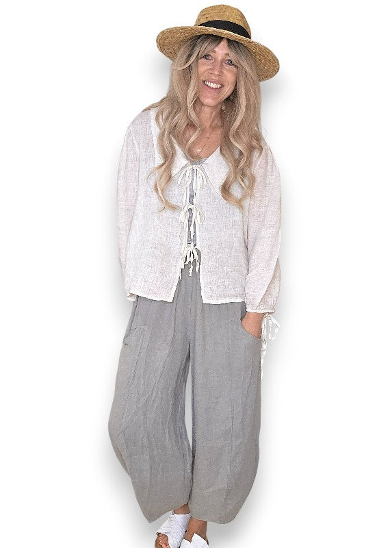 Grey Barrel Linen Pants