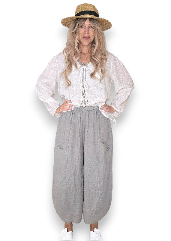 Grey Barrel Linen Pants