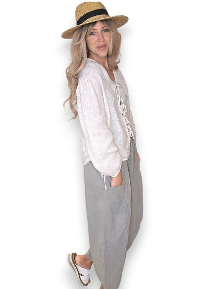 Grey Barrel Linen Pants