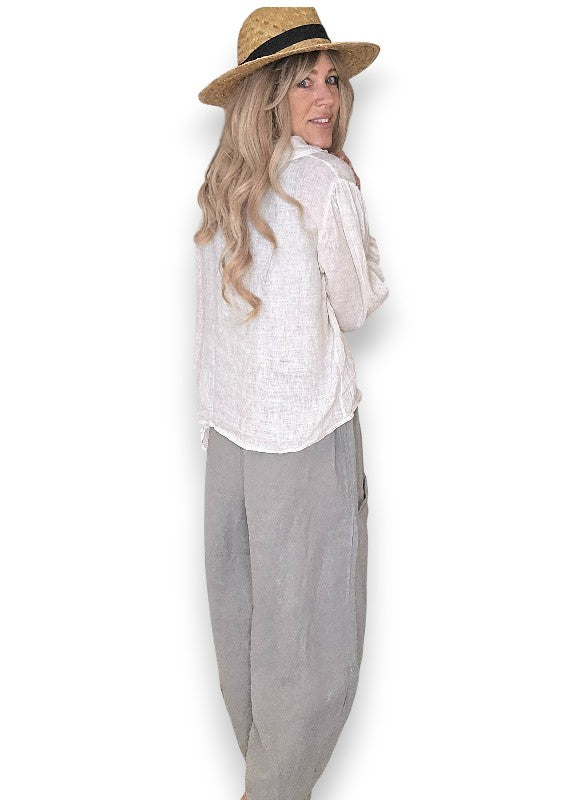 Grey Barrel Linen Pants