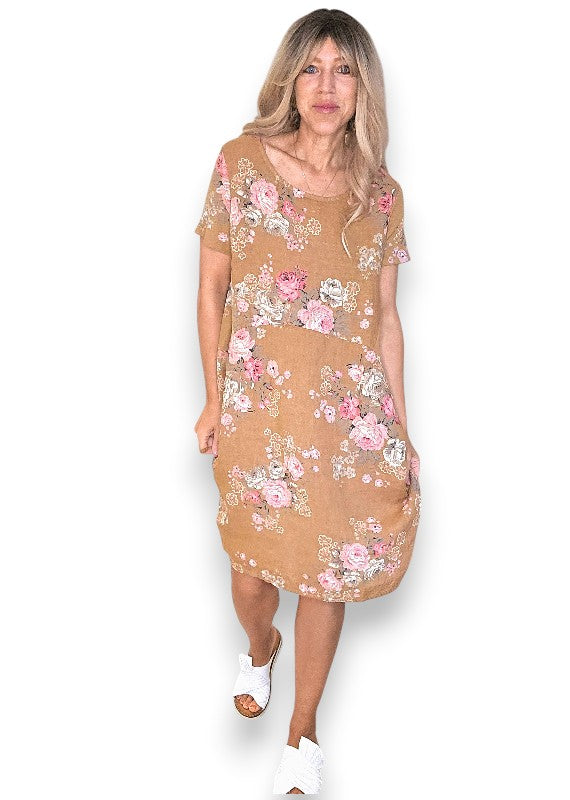 Caramel High Tea Jungle Dress