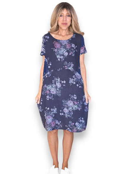 Navy High Tea Jungle Dress