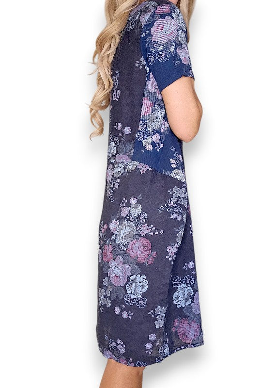 Navy High Tea Jungle Dress