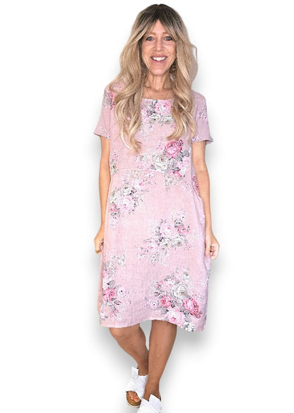 Baby Pink High Tea Jungle Dress