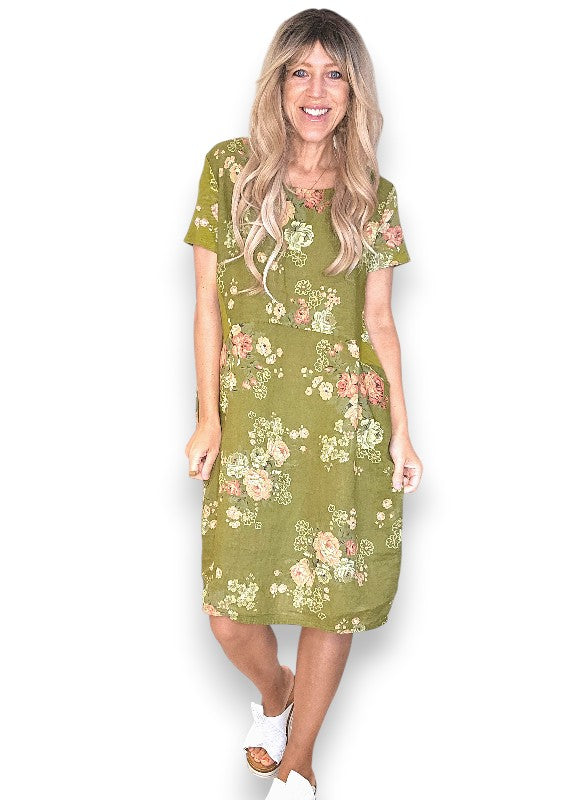Olive High Tea Jungle Dress