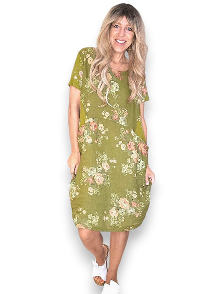 Olive High Tea Jungle Dress