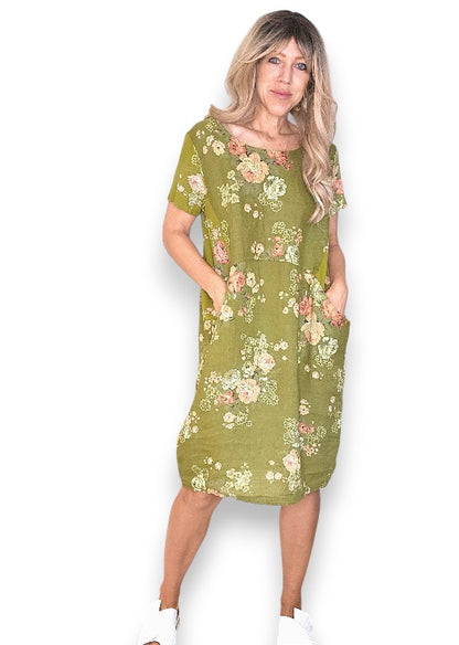 Olive High Tea Jungle Dress