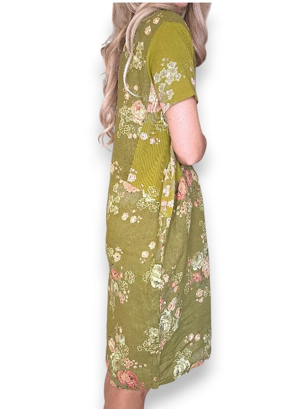 Olive High Tea Jungle Dress