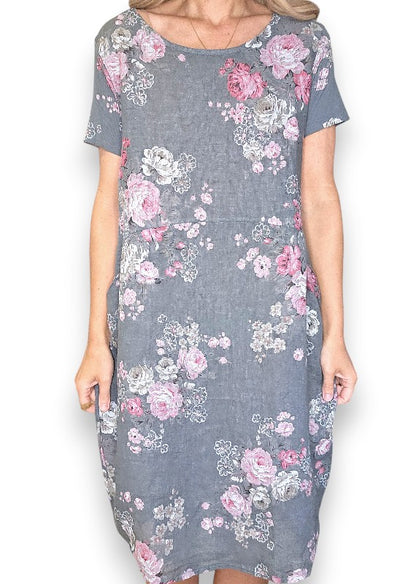 Dark Grey High Tea Jungle Dress