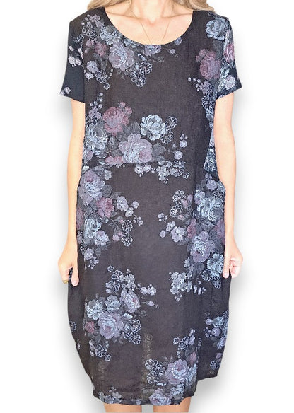 Black High Tea Jungle Dress