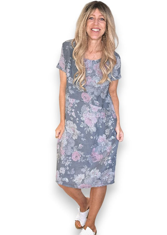 Dark Grey Scarlett Rose Jungle Dress