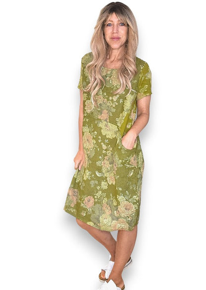 Olive Scarlett Rose Jungle Dress