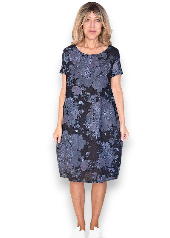 Black Scarlett Rose Jungle Dress