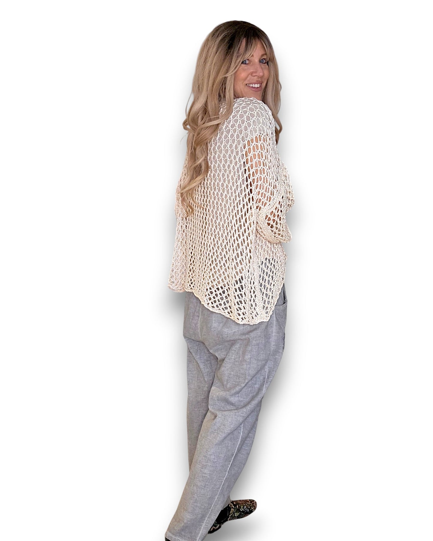 Vanilla Crochet Star Knit