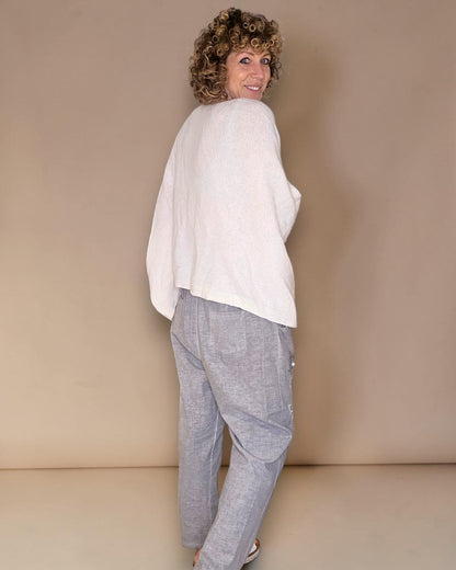 Vanilla Baby Alpaca Blend Batsleeve Knit