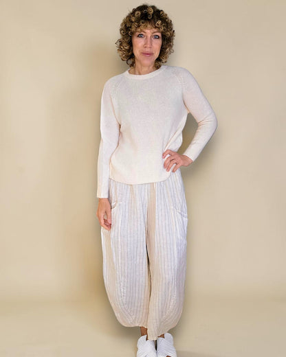 Vanilla Best Basics Baby Alpaca Blend Sweater