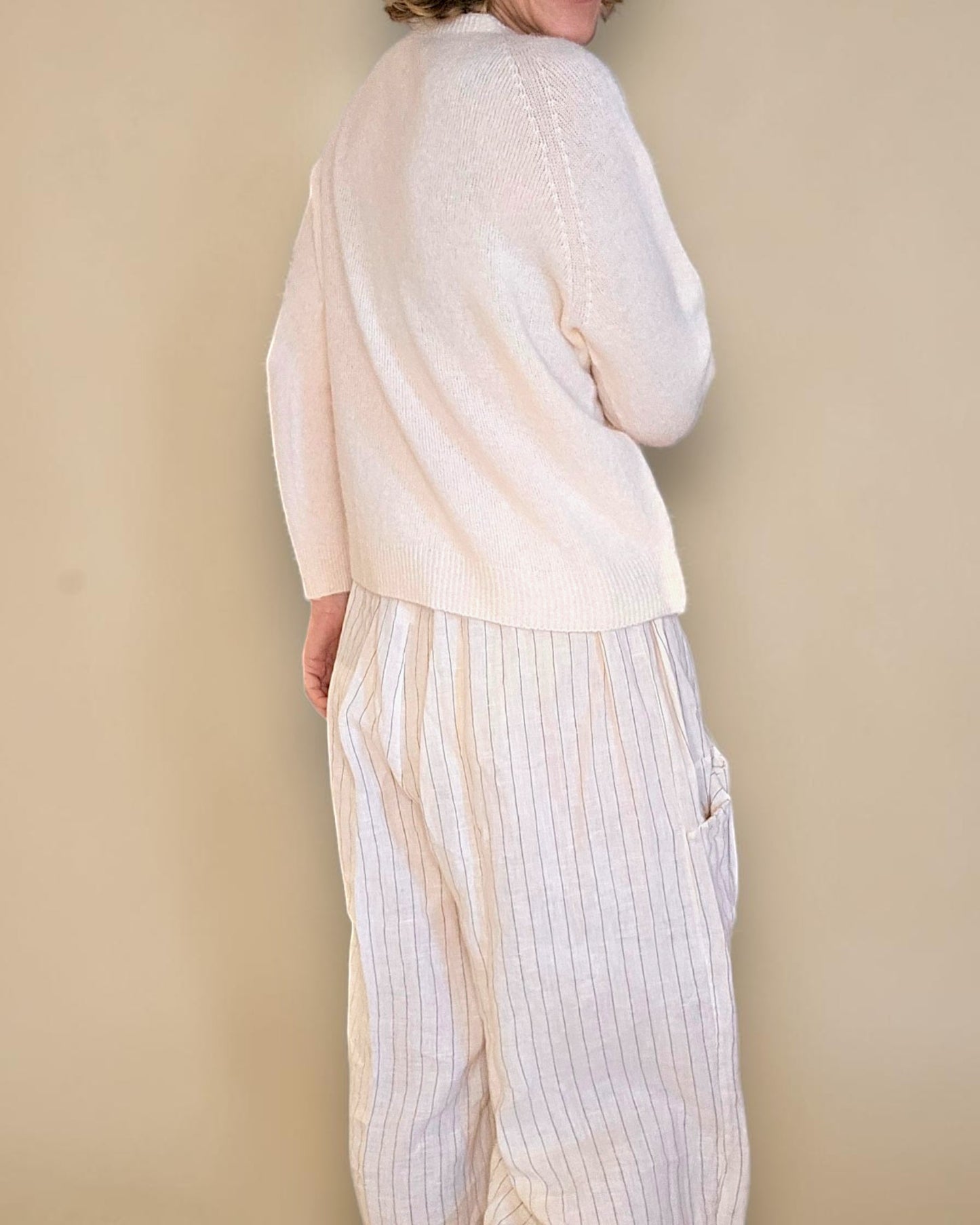 Vanilla Best Basics Baby Alpaca Blend Sweater