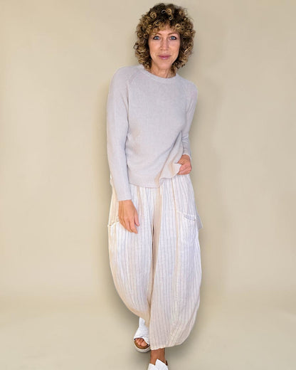 Beige Best Basics Baby Alpaca Blend Sweater