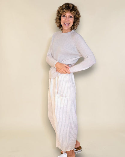 Beige Best Basics Baby Alpaca Blend Sweater
