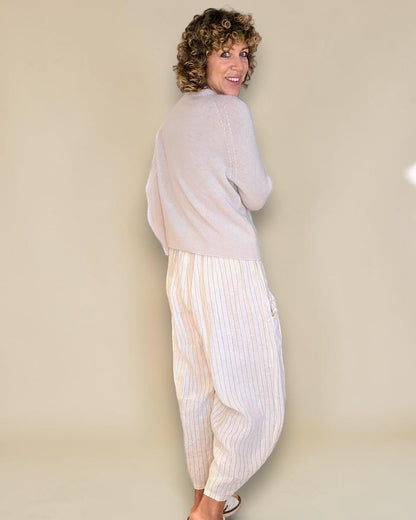 Beige Best Basics Baby Alpaca Blend Sweater