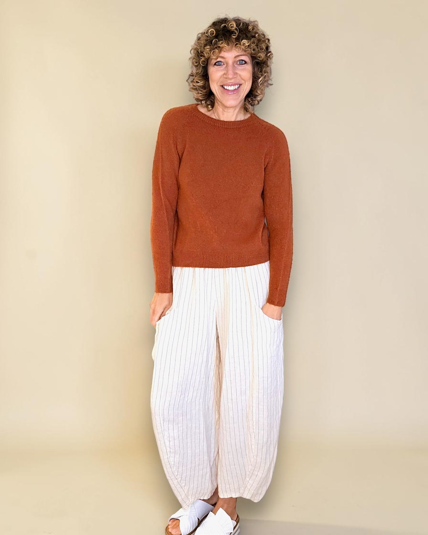 Nutmeg Best Basics Baby Alpaca Blend Sweater