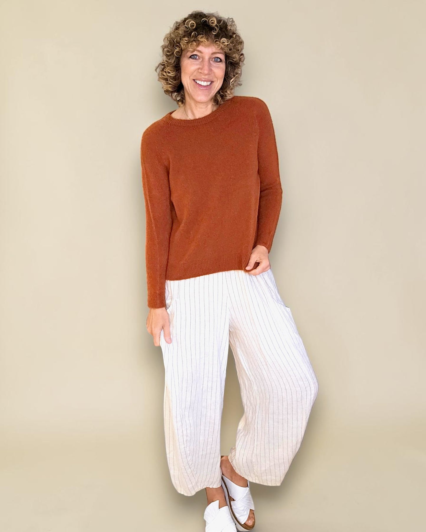 Nutmeg Best Basics Baby Alpaca Blend Sweater