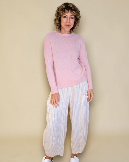 Baby Pink Best Basics Baby Alpaca Blend Sweater