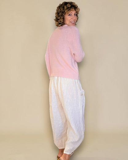 Baby Pink Best Basics Baby Alpaca Blend Sweater